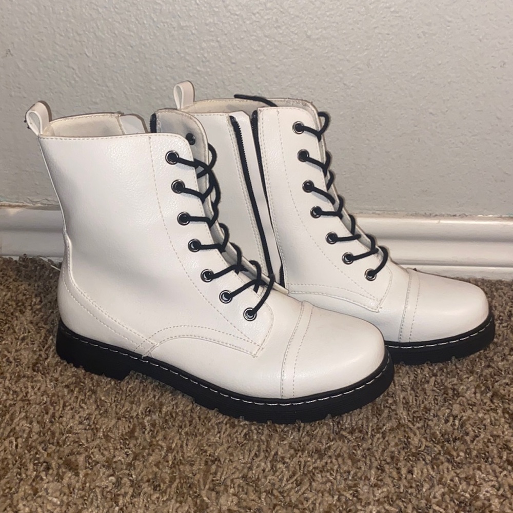 White Ankle Boots